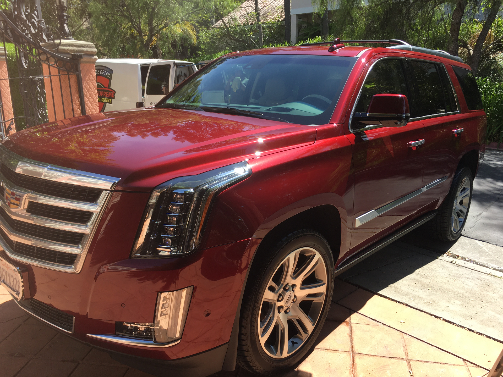 Cadillac Escalade polished red exterior